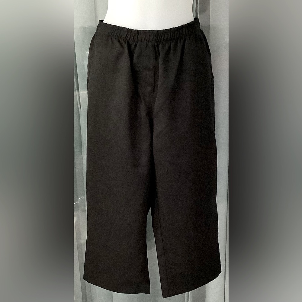 Kim Rogers comfort waist women's black capri pants🇺🇸